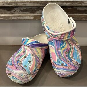 Crocs Classic Out Of This World Clogs Tie Dye Crocs Pastel Colors Unisex M6 W8